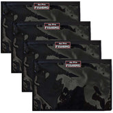 Clear PVC fishing tackle storage bag front view